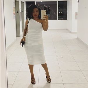 One shoulder formal dress